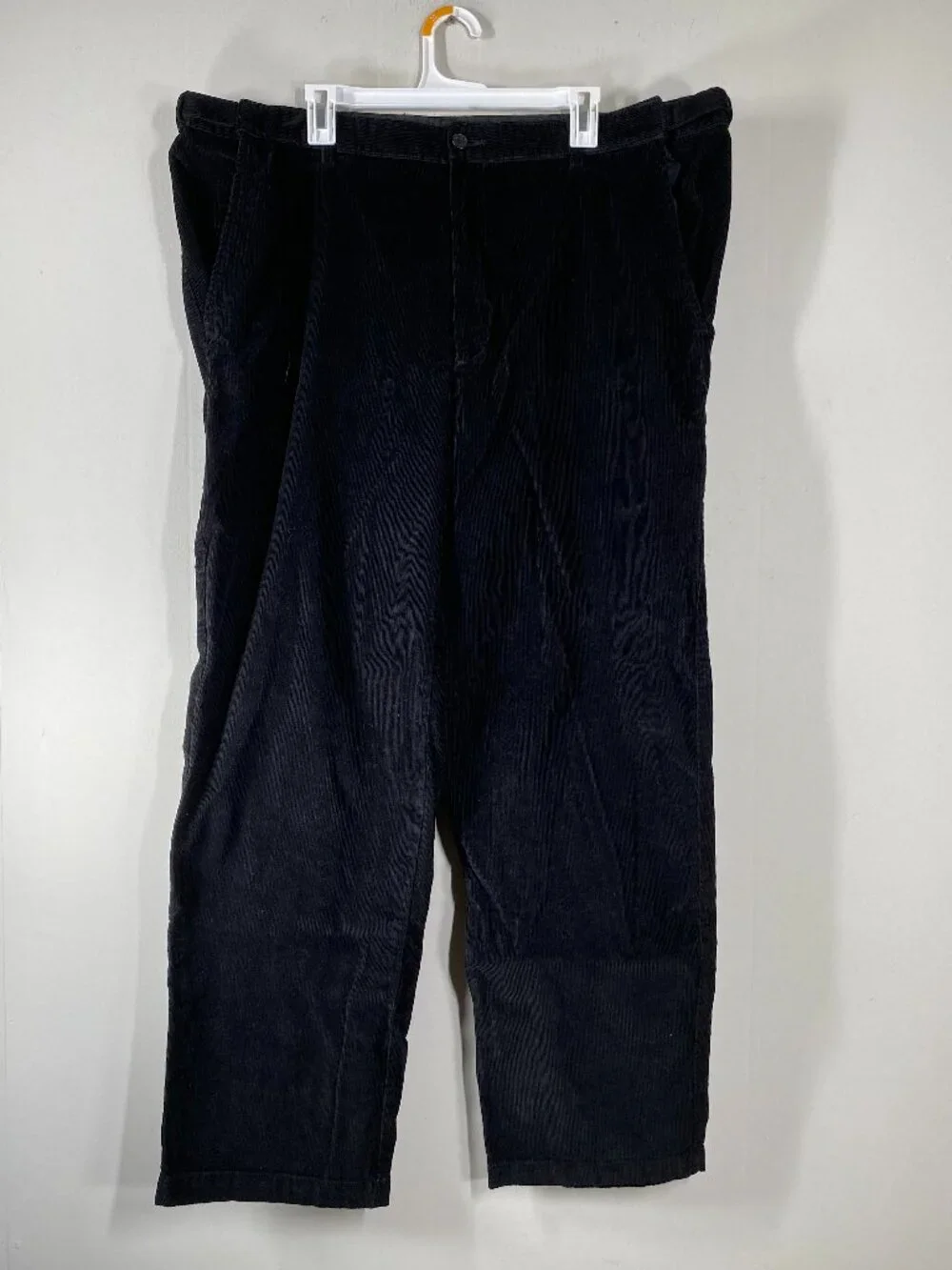 Croft & Barrow Corduroy Dress Pants Men's 40 x 32 High Rise Black Casual